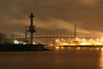 Köhlbrandbrücke bei Nacht von alsterimages