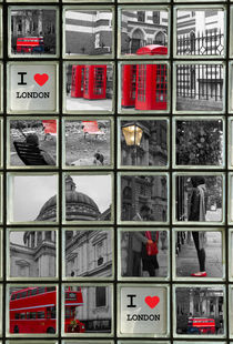 I Love London collage by David J French