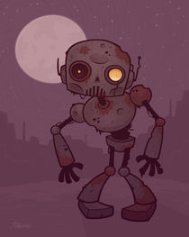 Rusty Zombie Robot by John Schwegel