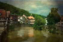 Alte Stadt am Fluß von Marie Luise Strohmenger