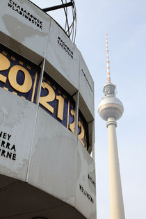 Weltzeituhr + Berliner Fernsehturm von Falko Follert