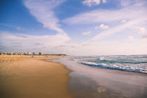 silent quiet beach , Israel by yulia-dubovikova