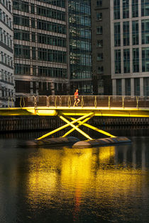 West India Quay Jogger by travelingjournalist
