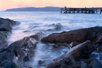 Portencross jetty Sunset by Paul messenger