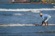 Cleaning Buckets in the Sea Arambol by serenityphotography
