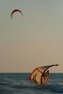 Kitesurfer Down Mandrem by serenityphotography