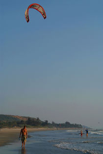 Kitesurfing at Mandrem by serenityphotography