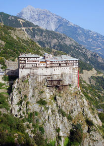 Kloster Simonopetra auf dem Berg Athos in Griechenland by Jürgen Effner