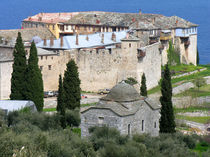 Kloster Megisti Lavra auf dem Berg Athos in Griechenland