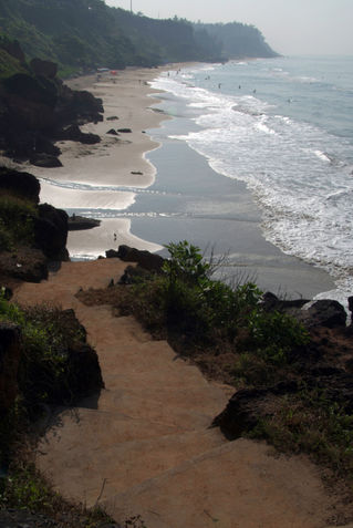 Steps-down-to-the-beach-varkala