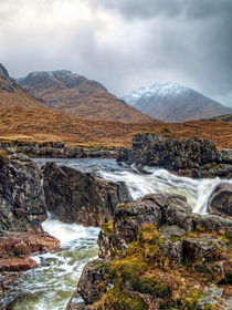 Winter Over The River Etive by Amanda Finan