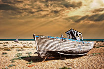 dungeness wreck in colour by meirion matthias