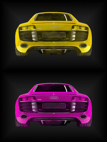 Audi R8 gelb pink (2er) by dalmore