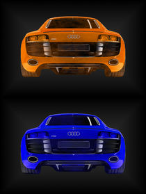 Audi R8 orange blau (2er) von dalmore