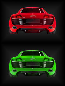 Audi R8 rot grün (2er) von dalmore