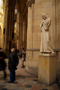 Statue of Christ in St Vitus Cathedral by serenityphotography