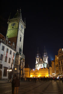 Old Town Square at Night, Prague von serenityphotography