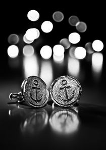 Anchor Cufflinks Bokeh by Buster Brown Photography