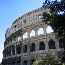 Colosseum, Rome, partial view, square composition by Linda More