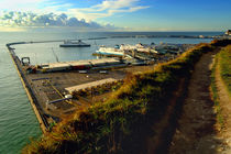 Dover Docks from the White Cliffs by serenityphotography