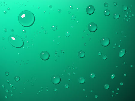 Green-water-drops