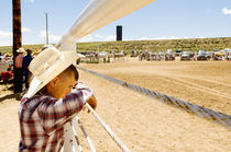 Watching the 4th of July Rodeo 3 by Tom Hanslien