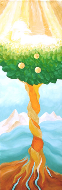 THE LAMB AND THE TREE OF LIFE / DAS LAMM UND DER BAUM DES LEBENS B by Sandra Yegiazaryan