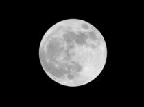 Perigee Moon Black and White by Warren Thompson