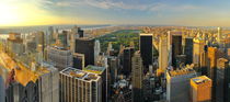 Central Park at sunset from of Top of the Rock in New York von Zoltan Duray