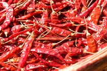 Dried red Chillies, Sri Lanka by reorom