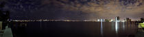 nighttime panoramic in Miami by irisbachman