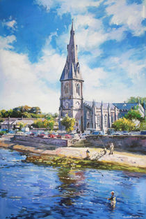 Ballina Cathedral On River Moy von Conor McGuire