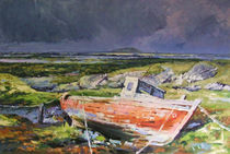  Old Boat on Shore von Conor McGuire