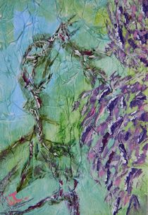 Purple Wisteria Abstract 2 by Warren Thompson