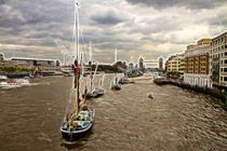 Thames Barges Tower Bridge 2012 by David J French