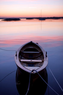 Boat at sundown