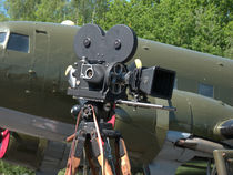 Mitchell movie  camera and DC3 by Robert Gipson