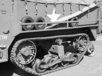 Half Track in black and white. by Robert Gipson