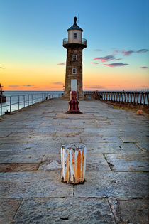 Witby East Pier and Lighthouse by Martin Williams