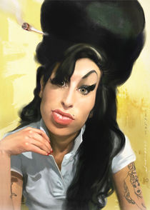 Amy Winehouse portrait by Carlos Carriles Olivé