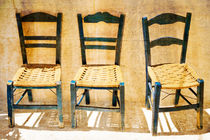 Three wooden chairs by pbphotos