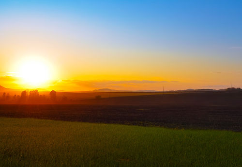Sunset-over-fields