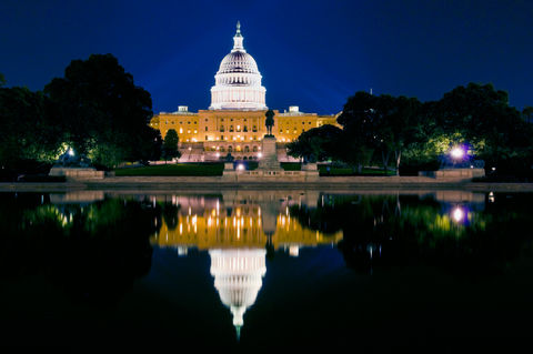 Capitol-reflection-night