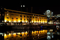 St Katherines Dock London night View von David Pyatt