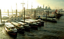 Hamburg Barges  by Rob Hawkins