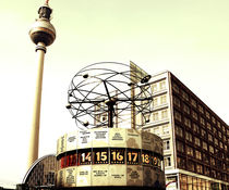 World Clock TV tower in Berlin by Falko Follert