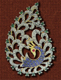 Deco Motif Peacock von Nandan Nagwekar