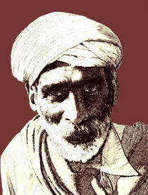 Man in turban by Nandan Nagwekar