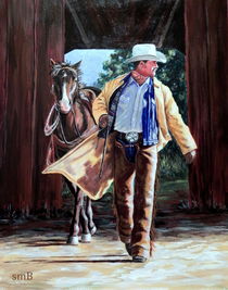 Cowboy Sunrise von Susan Bergstrom