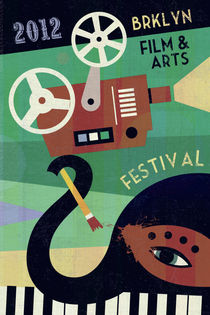 Brooklyn Film and Arts Festival Poster by Benjamin Bay